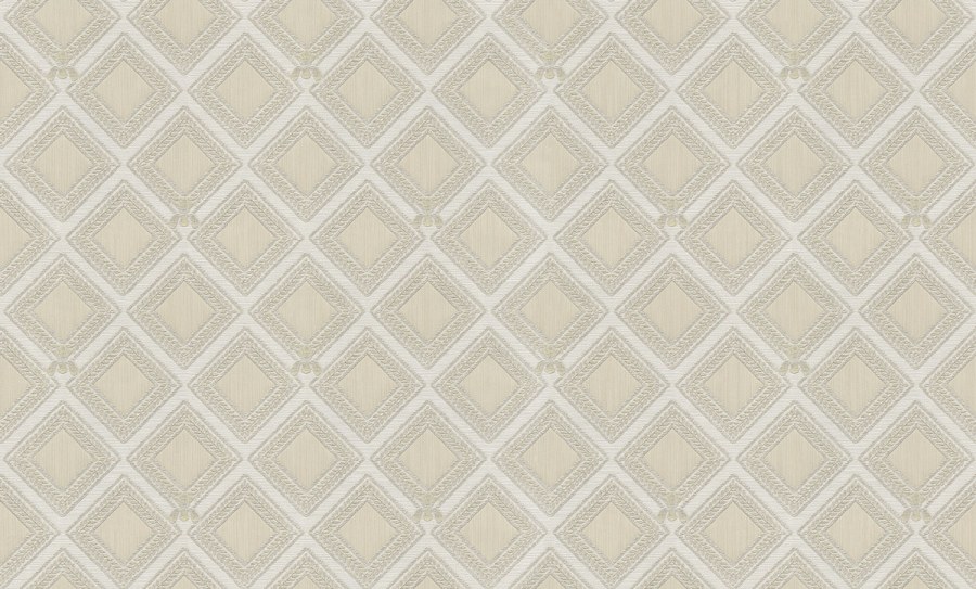 Luxusní bílo-zlatá geometrická vliesová tapeta na zeď, GF62067, Gianfranco Ferre´Home N.3, Emiliana Parati - Vliesové tapety