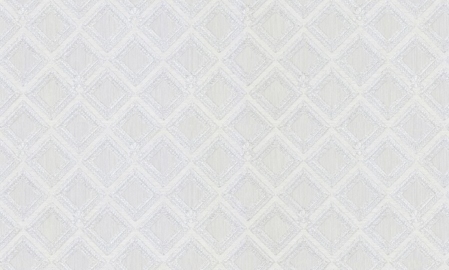 Luxusní bílo-stříbrná geometrická vliesová tapeta na zeď, GF62063, Gianfranco Ferre´Home N.3, Emiliana Parati - Vliesové tapety