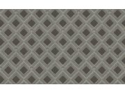 Luxusní hnědo-stříbrná geometrická vliesová tapeta na zeď, GF62061, Gianfranco Ferre´Home N.3, Emiliana Parati