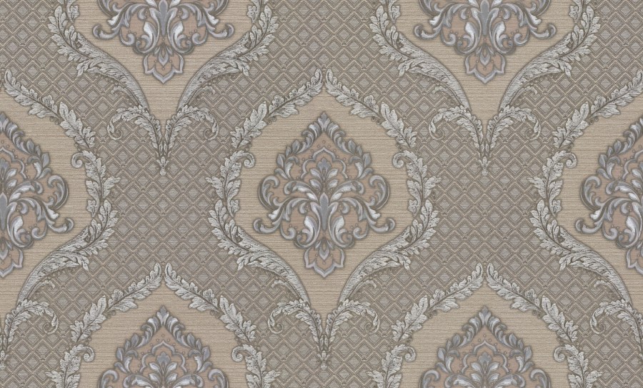 Luxusní stříbrno-bronzová zámecká vliesová tapeta na zeď, GF62045, Gianfranco Ferre´Home N.3, Emiliana Parati - Vliesové tapety