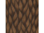 Vliesová tapeta na zeď, bronzová, Vlnky, listy, GT3103, Vavex 2022