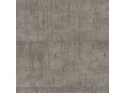 Vliesová hnědo-zlatá tapeta, imitace betonových bloků 33235, Natural Opulence, Marburg 