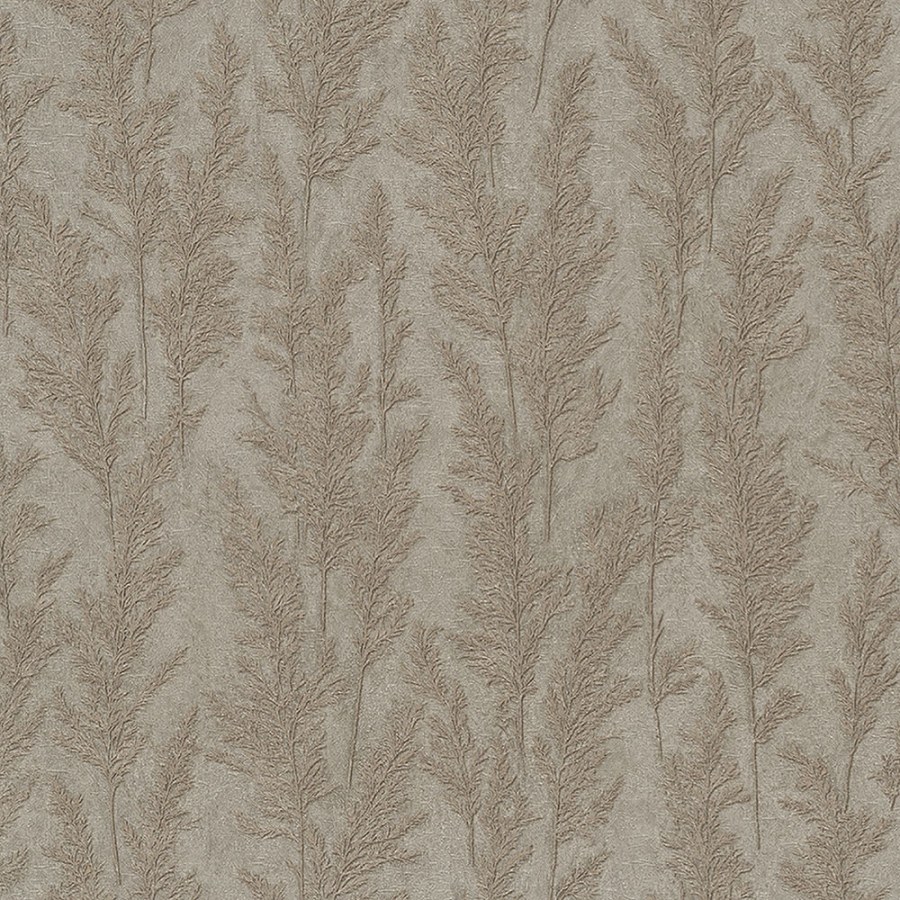 Metalická hnědo-zlatá vliesová tapeta, stébla trávy 33211, Natural Opulence, Marburg - Tapety na zeď