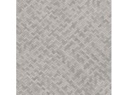 Luxusní šedá vliesová tapeta na zeď, imitace rohože 33311, Botanica, Marburg 