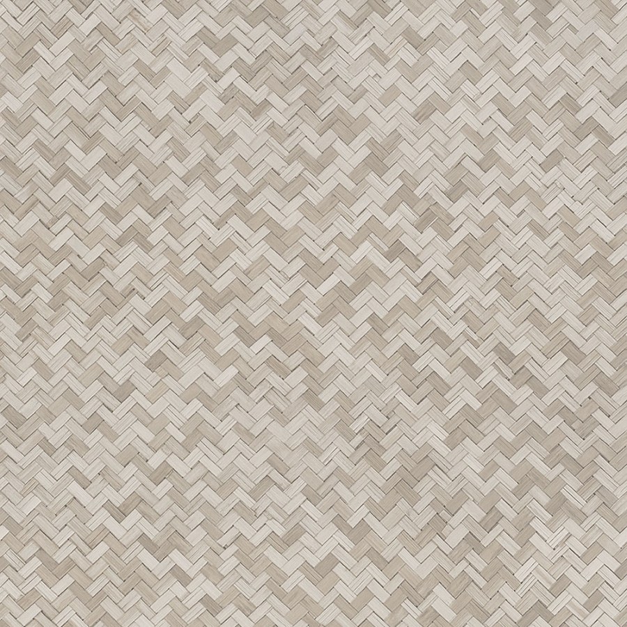 Luxusní béžová vliesová tapeta na zeď, imitace rohože 33309, Botanica, Marburg - Vliesové tapety