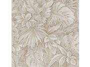 Luxusní béžová vliesová tapeta s listy 33307, Botanica, Marburg 