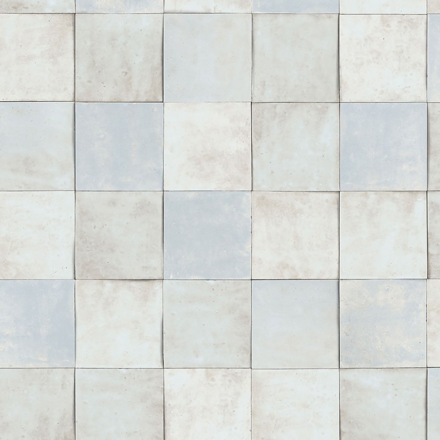 Šedo-modrá geometrická vliesová tapeta s vinylovým povrchem 45712 Zellige, Marburg - Vliesové tapety