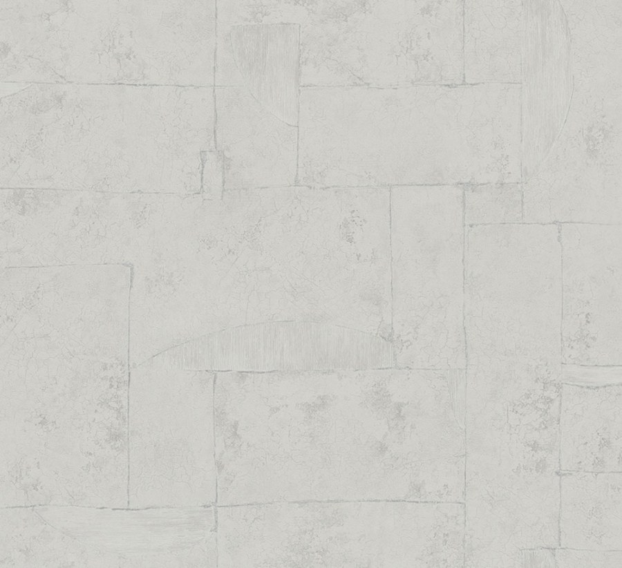 Šedá geometrická vliesová tapeta s vinylovým povrchem 33724, Papis Loveday, Marburg - Vliesové tapety