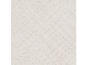 Luxusní krémová vliesová tapeta na zeď, imitace rohože 33333, Botanica, Marburg 