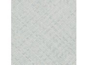 Luxusní šedo-modrá vliesová tapeta na zeď, imitace rohože 33312, Botanica, Marburg 