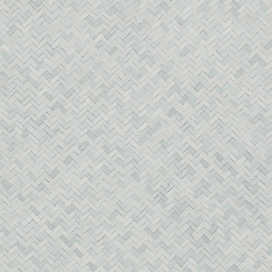 Luxusní šedo-modrá vliesová tapeta na zeď, imitace rohože 33312, Botanica, Marburg - Vliesové tapety