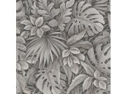 Luxusní hnědá vliesová tapeta s listy 33305, Botanica, Marburg 