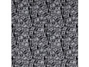 Šedá obrazová vliesová tapeta s bankovkami Z8088 Philipp Plein, Zambaiti Parati