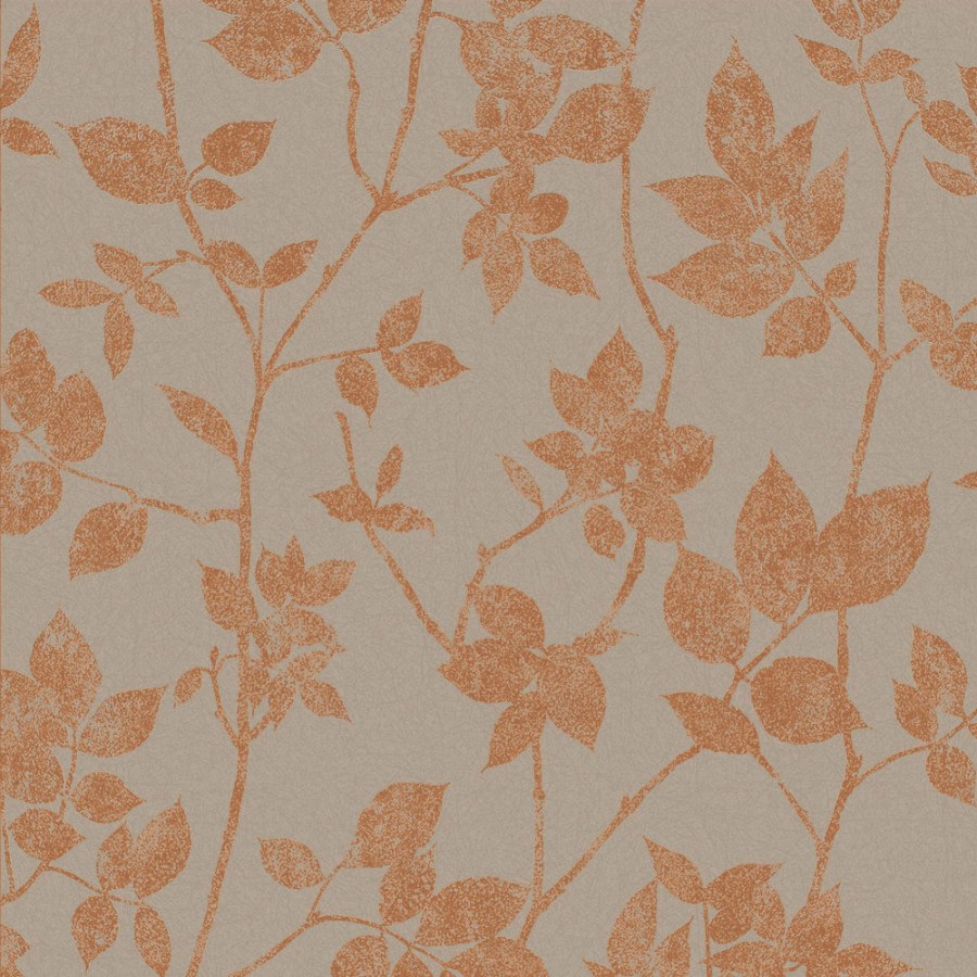 Hnědá vliesová tapeta s větvičkami, listy 113946, Reclaim, Graham&Brown - Tapety na zeď