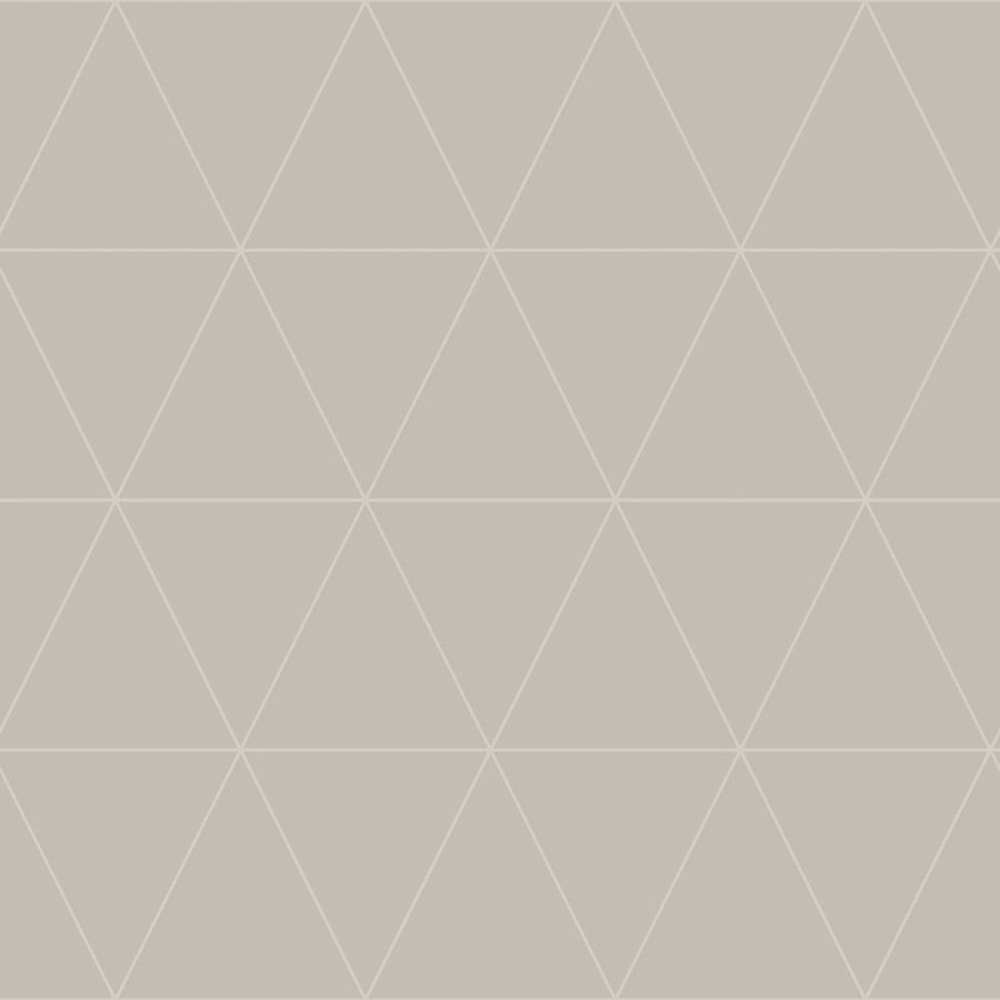 Metalická béžová vliesová tapeta s trojúhelníky 347744, City Chic, Origin - Tapety na zeď