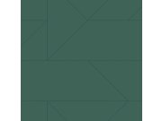 Zelená geometrická vliesová tapeta, metalické linie 347724, City Chic, Origin 