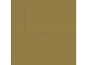 Okrová geometrická vliesová tapeta, metalické linie 347723, City Chic, Origin