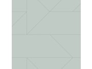 Zelená geometrická vliesová tapeta, metalické linie 347722, City Chic, Origin 