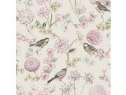Tapety Yara Tapety na zeď - Květinová vliesová tapeta s ptáčky, L78803, Escapade, Ugépa Květinová vliesová tapeta s ptáčky, L78803, Escapade, Ugépa
