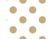 Tapety Yara Tapety na zeď - Vliesová tapeta na zeď, bílá, zlaté puntíky, 100105, Gold Dotty, Kids@Home 6, Graham & Brown Vliesová tapeta na zeď, bílá, zlaté puntíky, 100105, Gold Dotty, Kids@Home 6, Graham & Brown