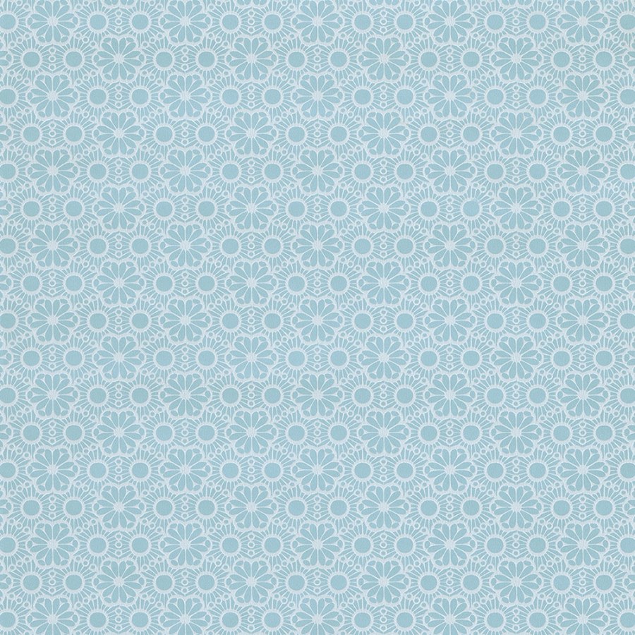 Modrá květinová tapeta na zeď, vlies 383571, Rice 2, Eijffinger - Tapety na zeď