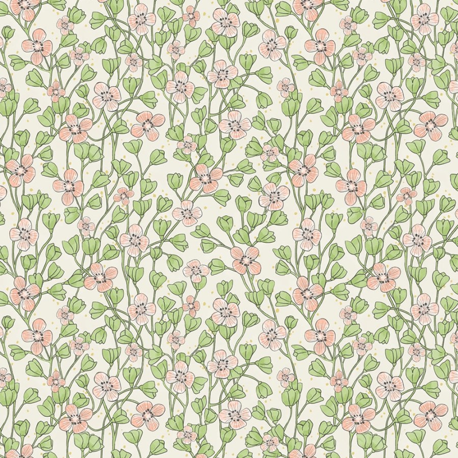 Romantická květinová tapeta na zeď 383530, Rice 2, Eijffinger - Tapety na zeď