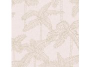 Růžová vliesová tapeta s palmami 384512, Vivid, Eijffinger