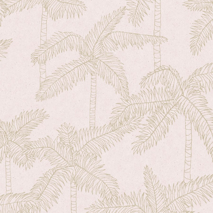 Růžová vliesová tapeta s palmami 384512, Vivid, Eijffinger