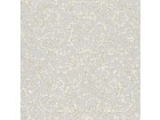 Šedá vliesová tapeta s bílozlatými ornamenty 382501, Stature, Eijffinger