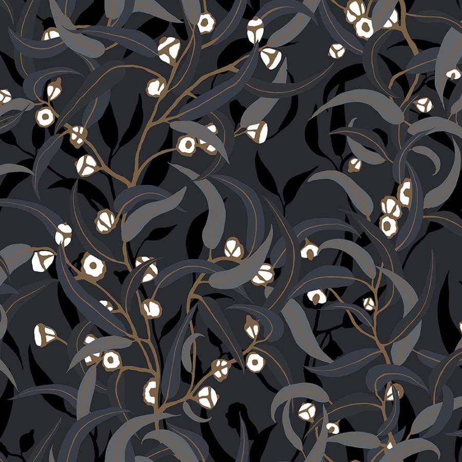 Vliesová tapeta s listy a větvičkami DA23273, Daimon, Decoprint - Tapety na zeď