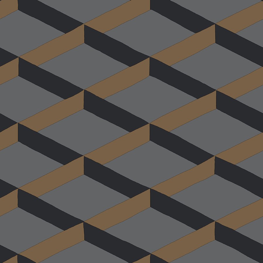 Geometrická vliesová tapeta, 3D efekt DA23253, Daimon, Decoprint - Tapety na zeď