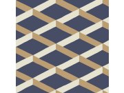 Geometrická vliesová tapeta s 3D efektem DA23252, Daimon, Decoprint 