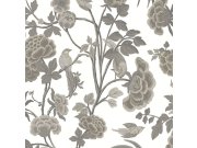 Vliesová květinová tapeta s ptáčky DA23240, Daimon, Decoprint 