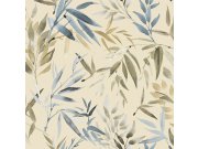 Béžová vliesová tapeta s listy bambusu, RE25192, Reflect, Decoprint