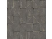 Tapety Yara Tapety dle materiálu Vliesové tapety - Hnědá geometrická vliesová tapeta na zeď, 3D imitace obkladu, RE25173, Reflect, Decoprint Hnědá geometrická vliesová tapeta na zeď, 3D imitace obkladu, RE25173, Reflect, Decoprint