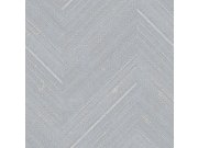 Vliesová tapeta na zeď, modro-šedá, imitace látky, pruhy, NHW1021, Perla, Decoprint