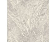 Vliesová tapeta na zeď, šedo-krémová, listy, NHW1015, Perla, Decoprint