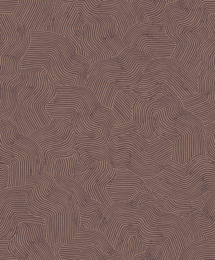 Vínová geometrická vliesová tapeta na zeď, BA26093, Brazil, Decoprint - Vliesové tapety
