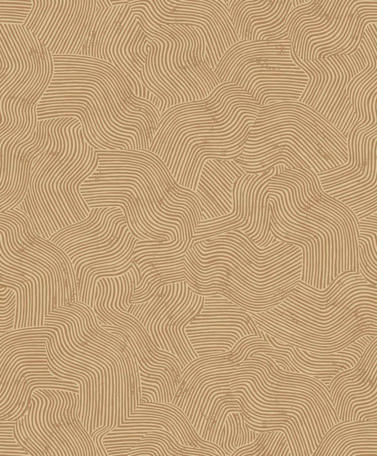 Hnědá geometrická vliesová tapeta na zeď, BA26091, Brazil, Decoprint - Vliesové tapety