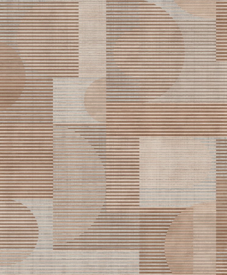 Šedo-hnědá geometrická vliesová tapeta na zeď, AL26282, Allure, Decoprint - Vliesové tapety
