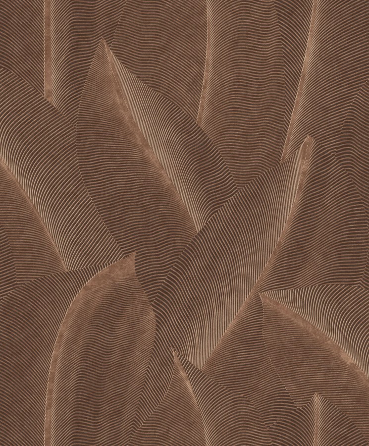 Hnědá vliesová tapeta s listy, AL26222, Allure, Decoprint Hnědá vliesová tapeta s listy, AL26222, Allure, Decoprint