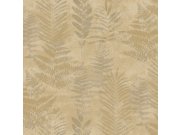 Hnědá vliesová tapeta s listy, RE25152, Reflect, Decoprint Tapety Yara - Decoprint