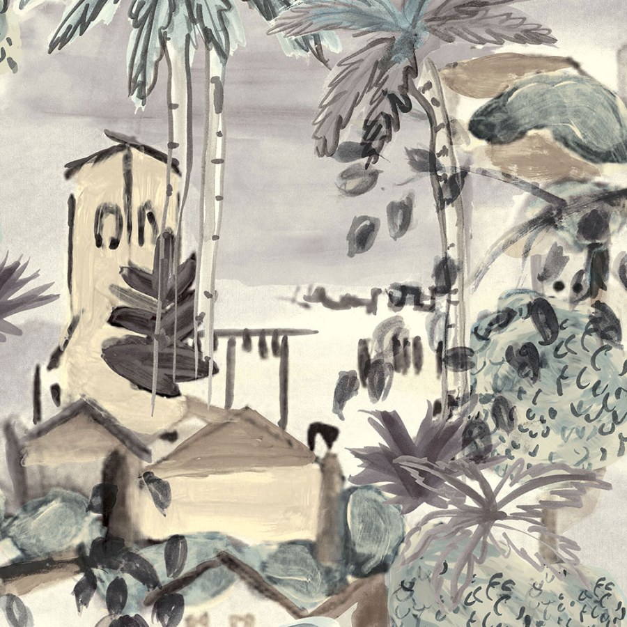 Vliesová tapeta Moře, palmy, Riviéra BR24041, Breeze, Decoprint - Vliesové tapety