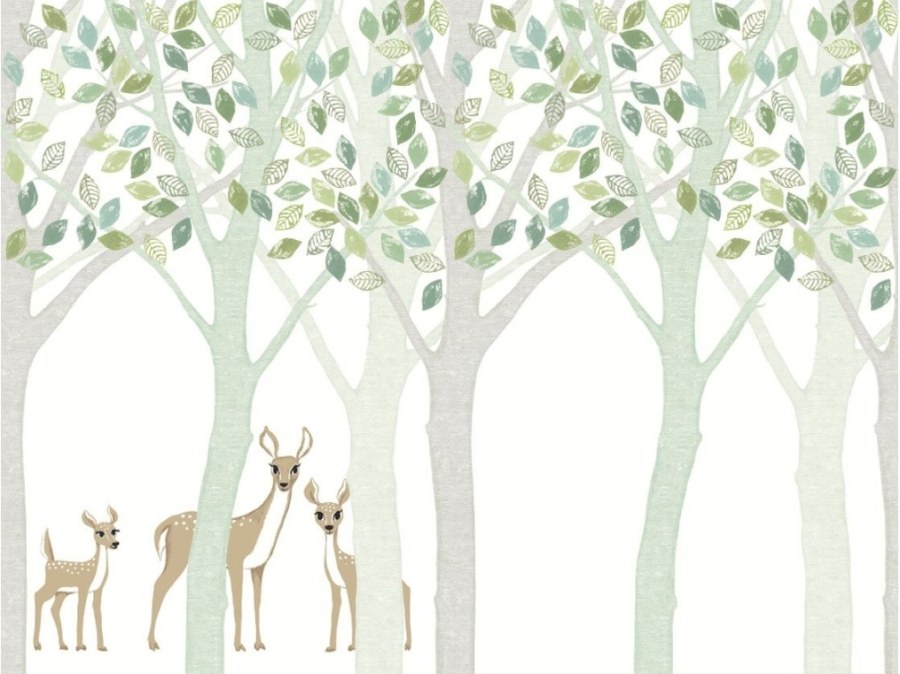 Obrazová tapeta vliesová Srnky v lese 364198, 372 x 280 cm, Wallpower Junior, Eijffinger - Vliesové tapety