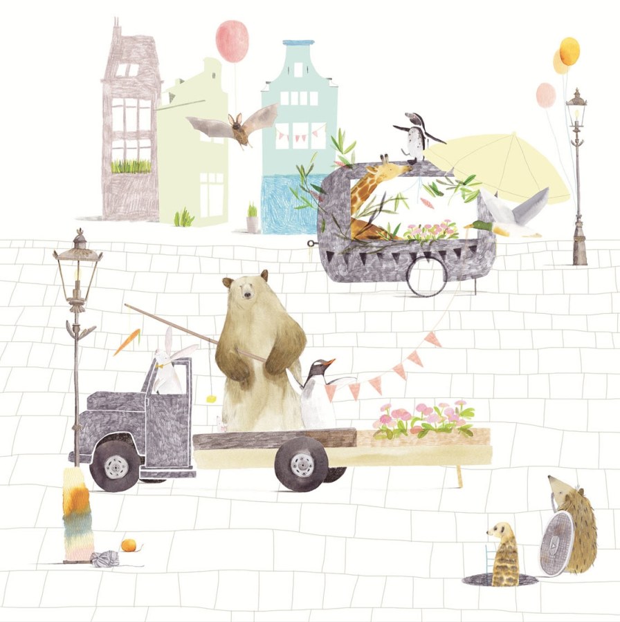 Obrazová tapeta vliesová Zvířátka 364163, Wallpower Junior, Eijffinger - Vliesové tapety