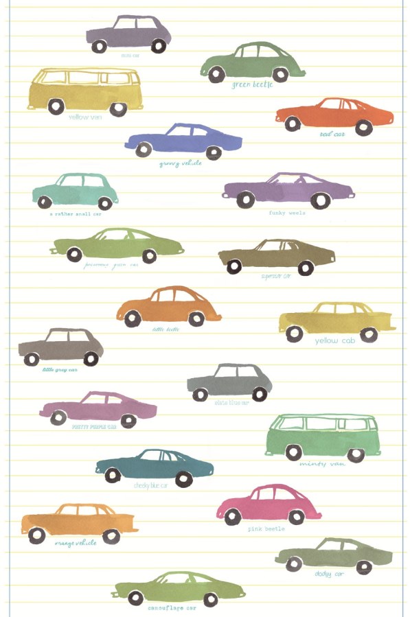 Obrazová tapeta vliesová Autíčka 364157, Wallpower Junior, Eijffinger - Vliesové tapety