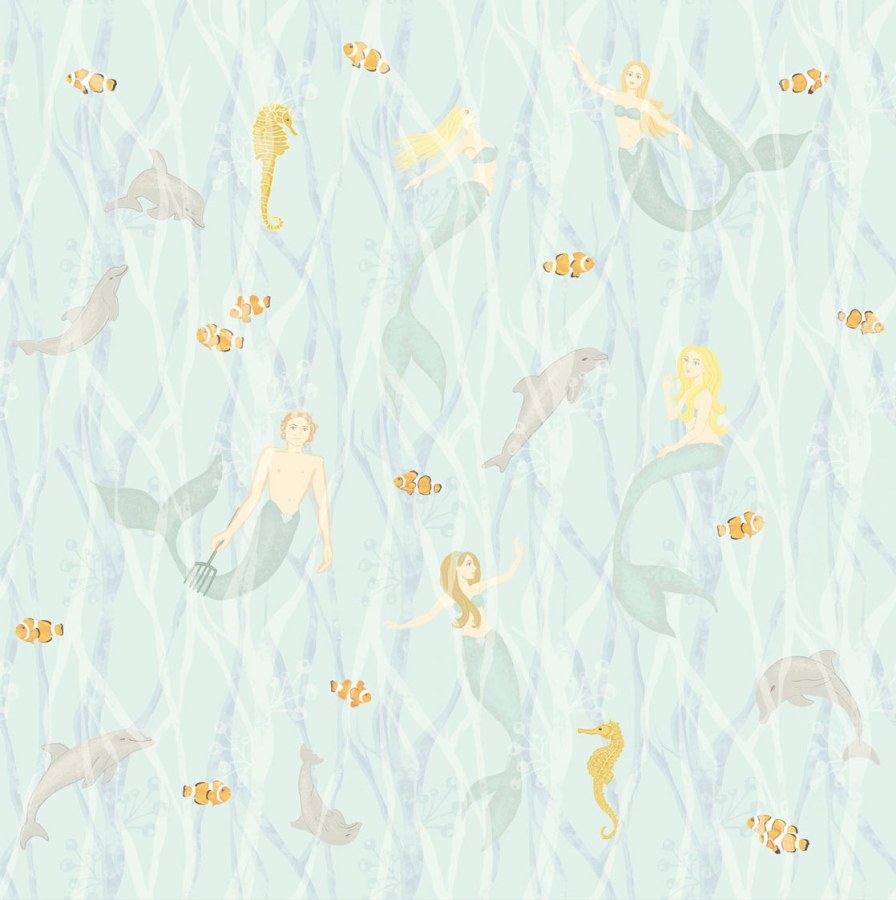 Tapety Yara - Tapety dle materiálu - Vliesové tapety - Obrazová tapeta Delfíno, mořské panny 364149, Wallpower Junior, Eijffinger Obrazová tapeta Delfíno, mořské panny 364149, Wallpower Junior, Eijffinger - Vliesové tapety