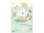 Obrazová tapeta pro kluky Piráti 364108, Wallpower Junior, Eijffinger Tapety Yara - Eijffinger