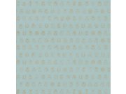 Tyrkysová vliesová tapeta se zlatými brouky 375031, Pip Studio 4, Eijffinger