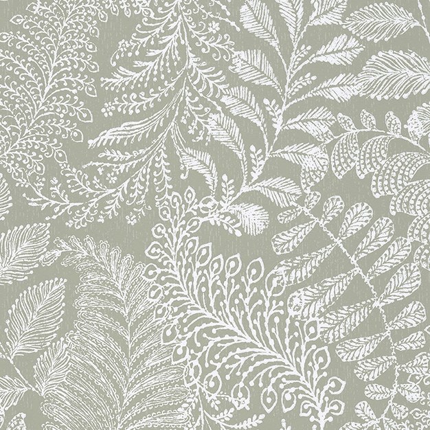 Vliesová tapeta s listy kapradin 366003, Geonature, Eijffinger - Tapety na zeď